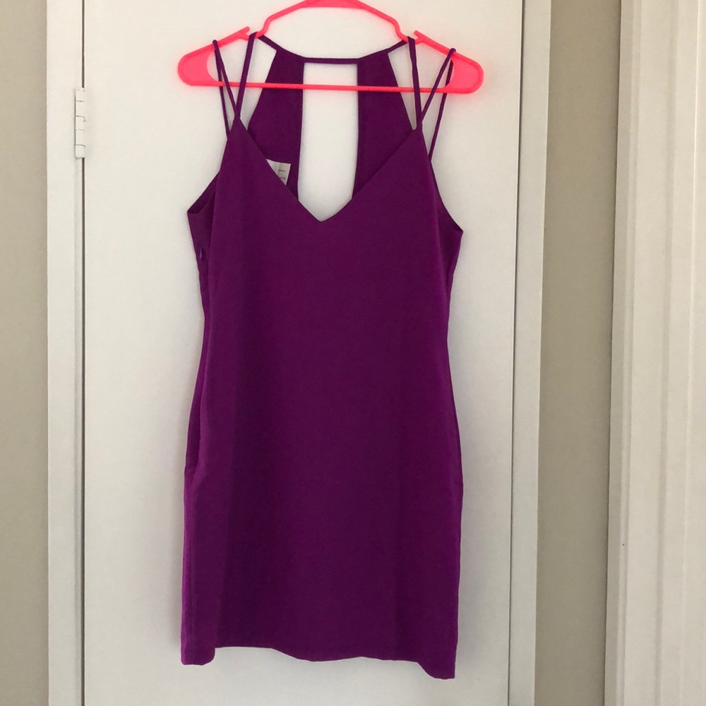 Strappy Purple Dress